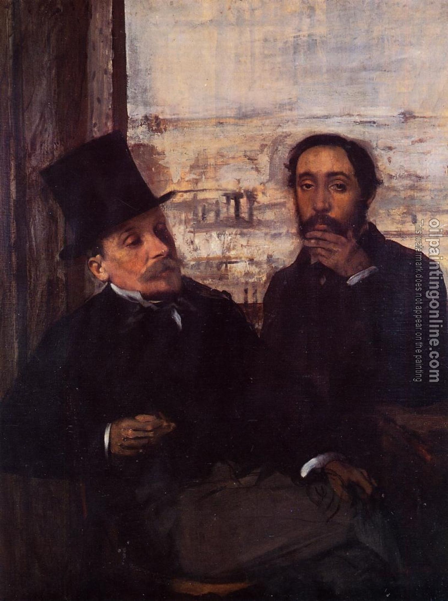 Degas, Edgar - Self Portrait with Evariste de Valernes